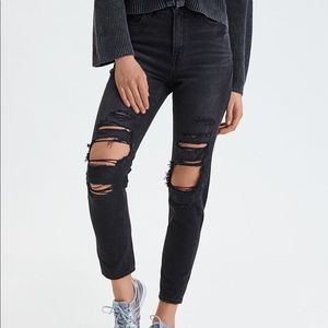 American Eagle Distressed Mom Jeans